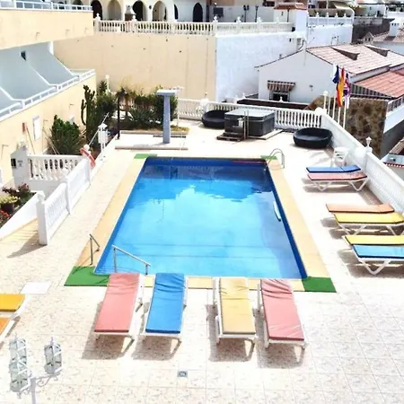 Estudio Solo Adultos A 9 Minutos A Pie De La Playa, Freewifi, Piscina Y Cerca De Playa De Las Americas En Sur De Tenerife Lägenhet *